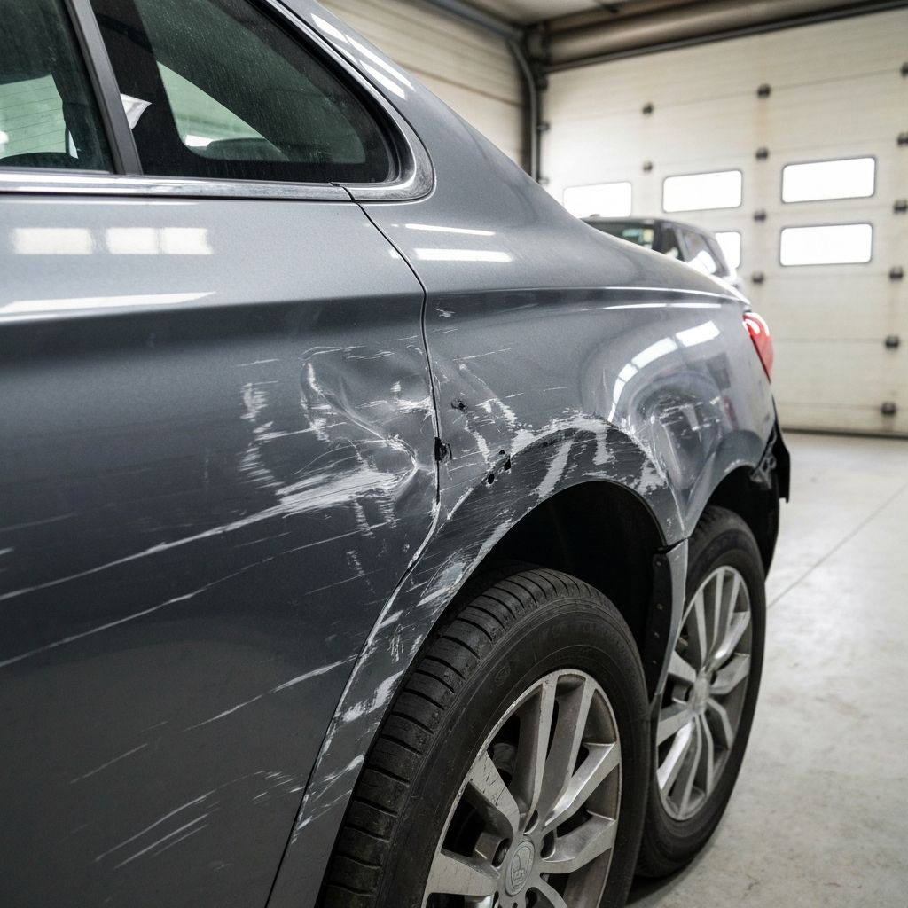 Auto antes de la reparacion
